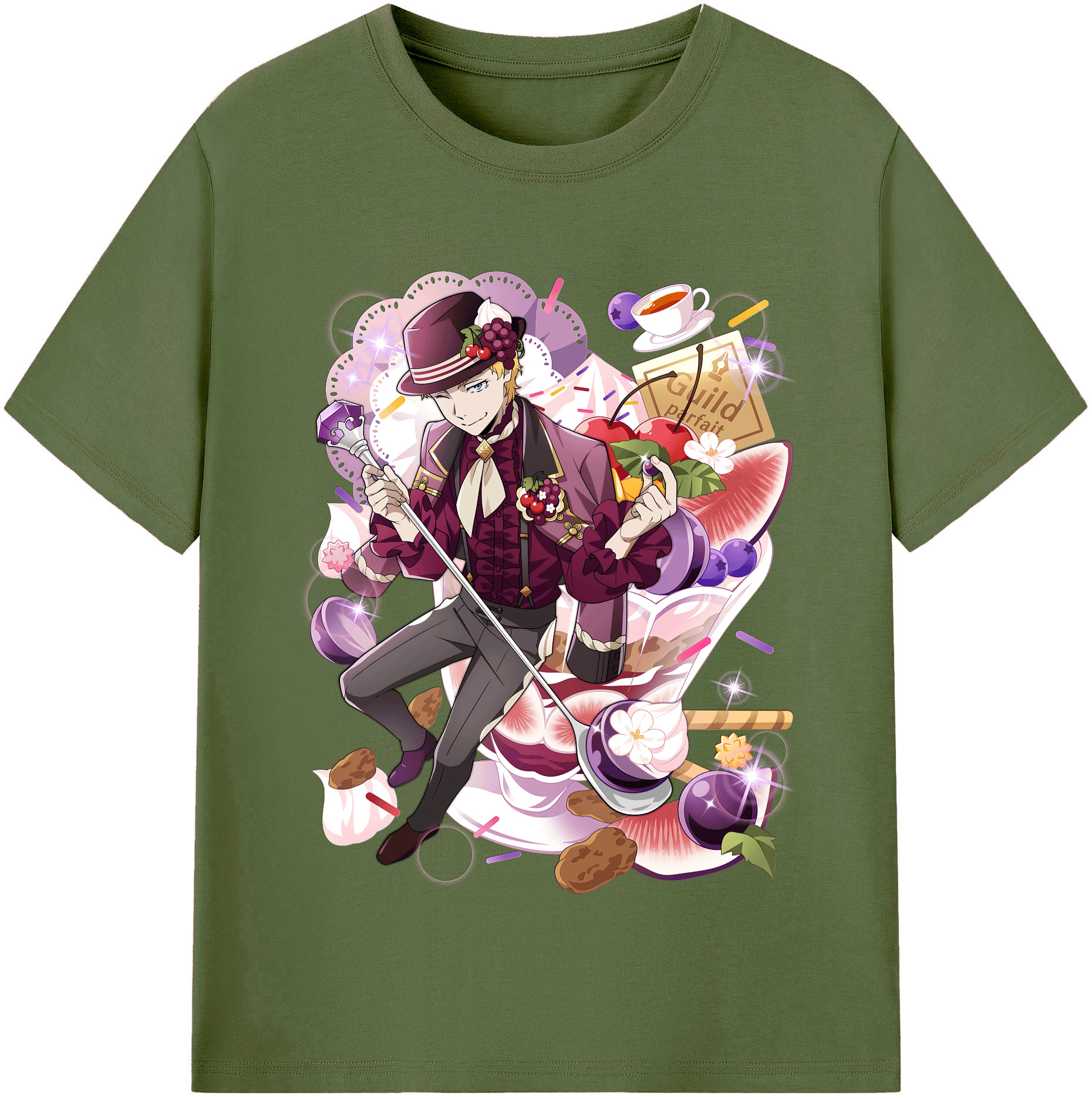 （画像用） 文豪ストレイドッグス Bungo Stray Dogs 綿100％半袖Tシャツ（フロントプリント）
